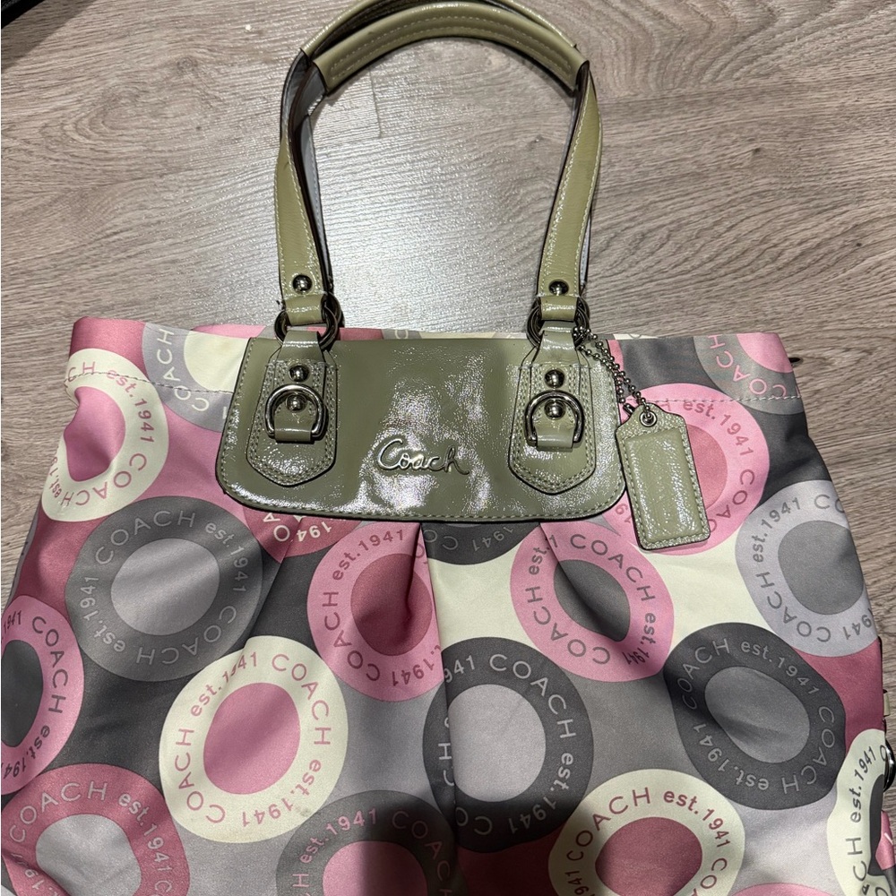 Coach Multicolor Signature Tote Bag